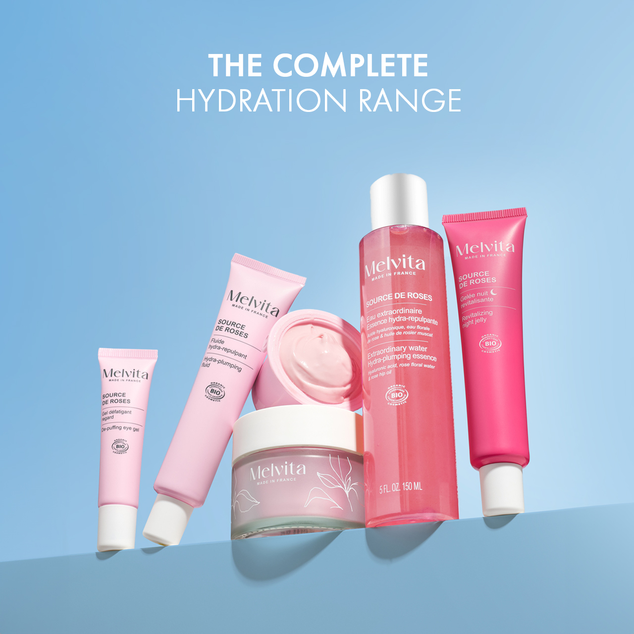 Melvita SOURCE DE ROSES 50ml 2個セット レフィル Source de Roses: Organic Rose Skincare for Hydrated & Radiant Skin